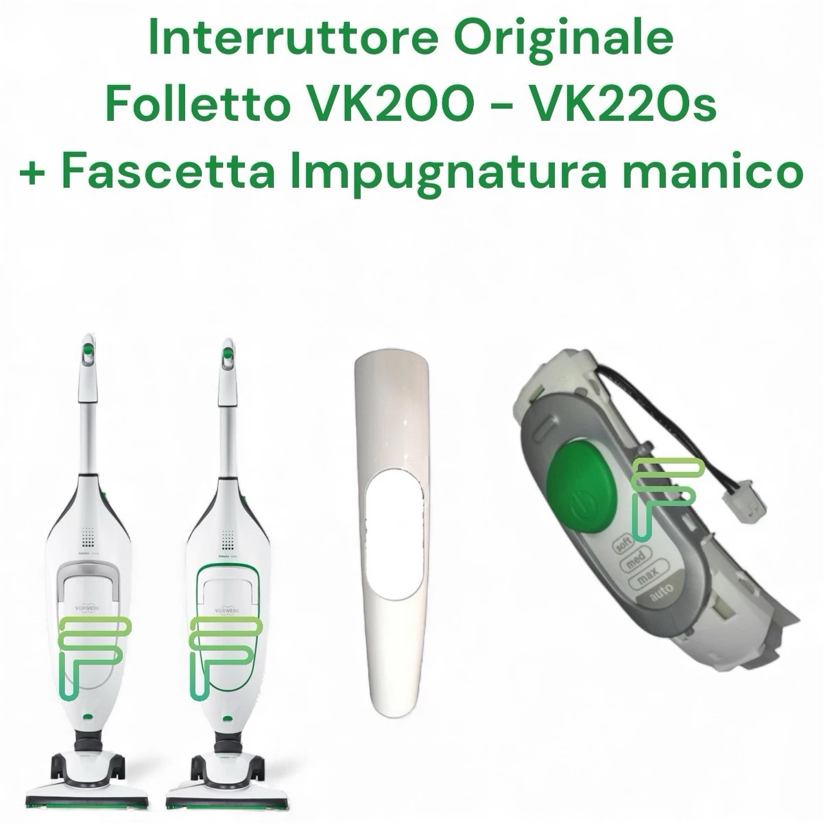 tasto Sgancio Originale Vorwerk Folleto VK200