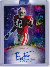 2024 Leaf In The Game Used RONNIE LOTT Galaxy of the Stars AUTO Autograph 6/15