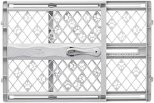 MYPET North States Paws Portable Pet Gate: 26-40" Wide. Pressure Light Gray 
