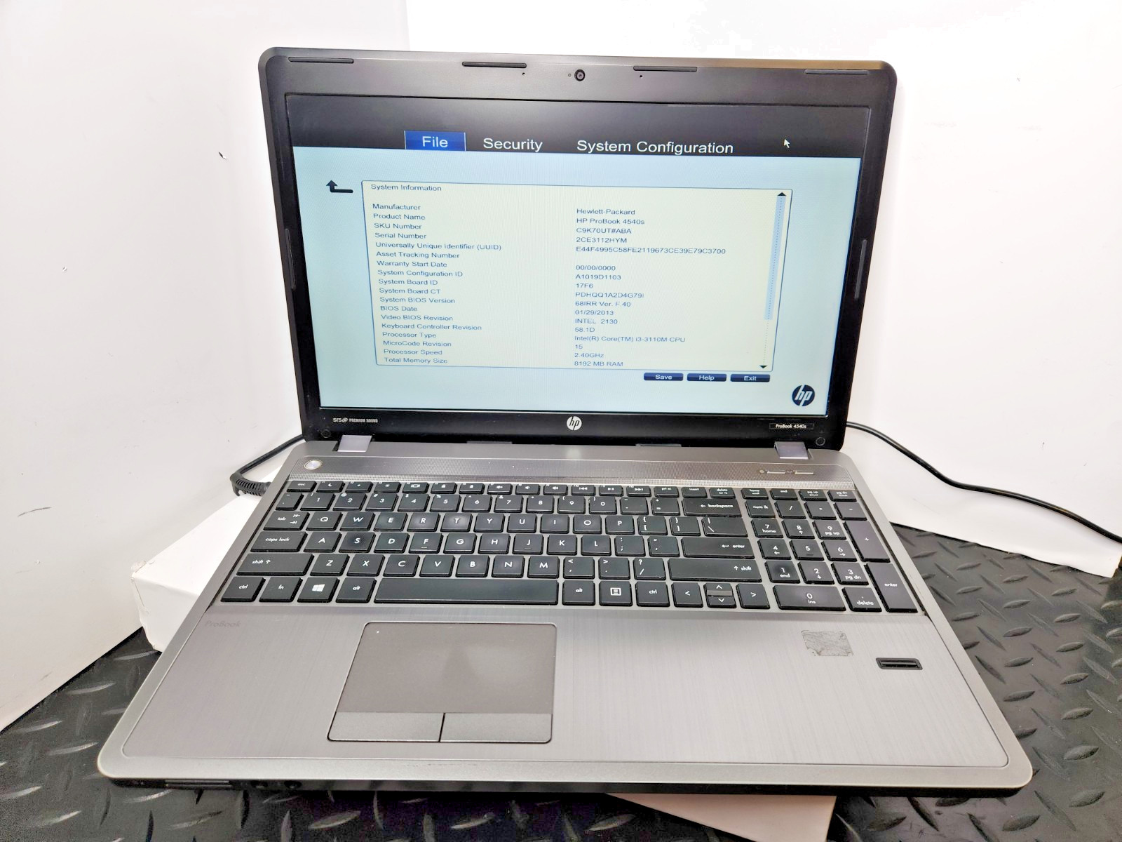 HP ProBook 4540s 15.6
