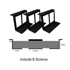 4.8-6.8Cm under Desk Laptop Holder Mount Bracket with Screws for Macbook Storage