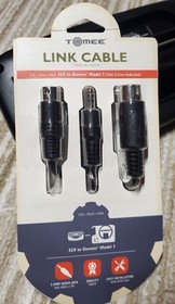 Sega 32X console w spacer, new power supply and link cables for Genesis 1, 2 & 3