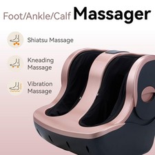 New Shiatsu Foot and Calf Massager Kneading Rolling Vibration Remote Control