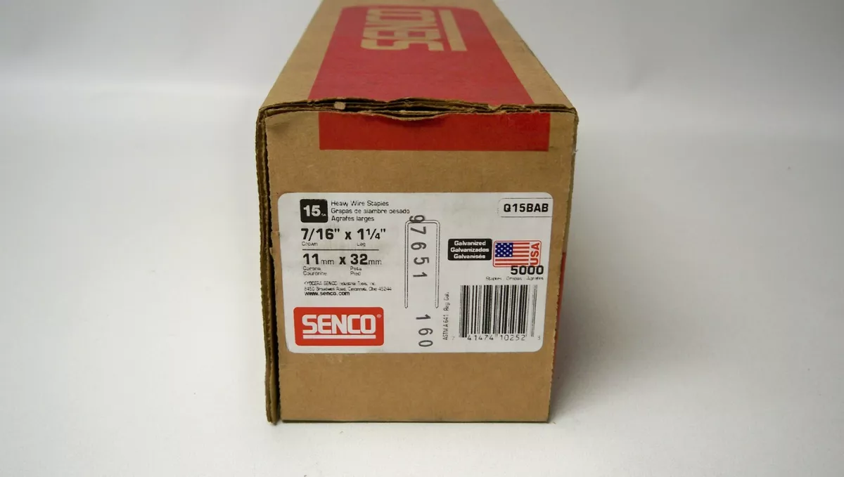 Senco Q15BAB Galvanized Heavy Wire 15 Gauge 7 16