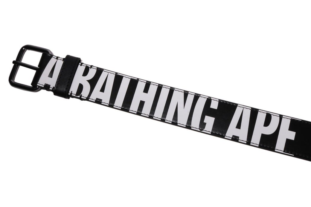 A BATHING APE ブラックベルト A BATHNIG APE Men's Goods BAPE LOGO TAPE BELT Black