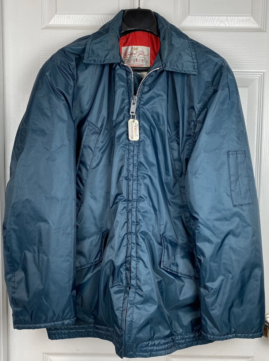 Vintage Golden Fleece Industrial Outerwear Titan Jacket Blue Made