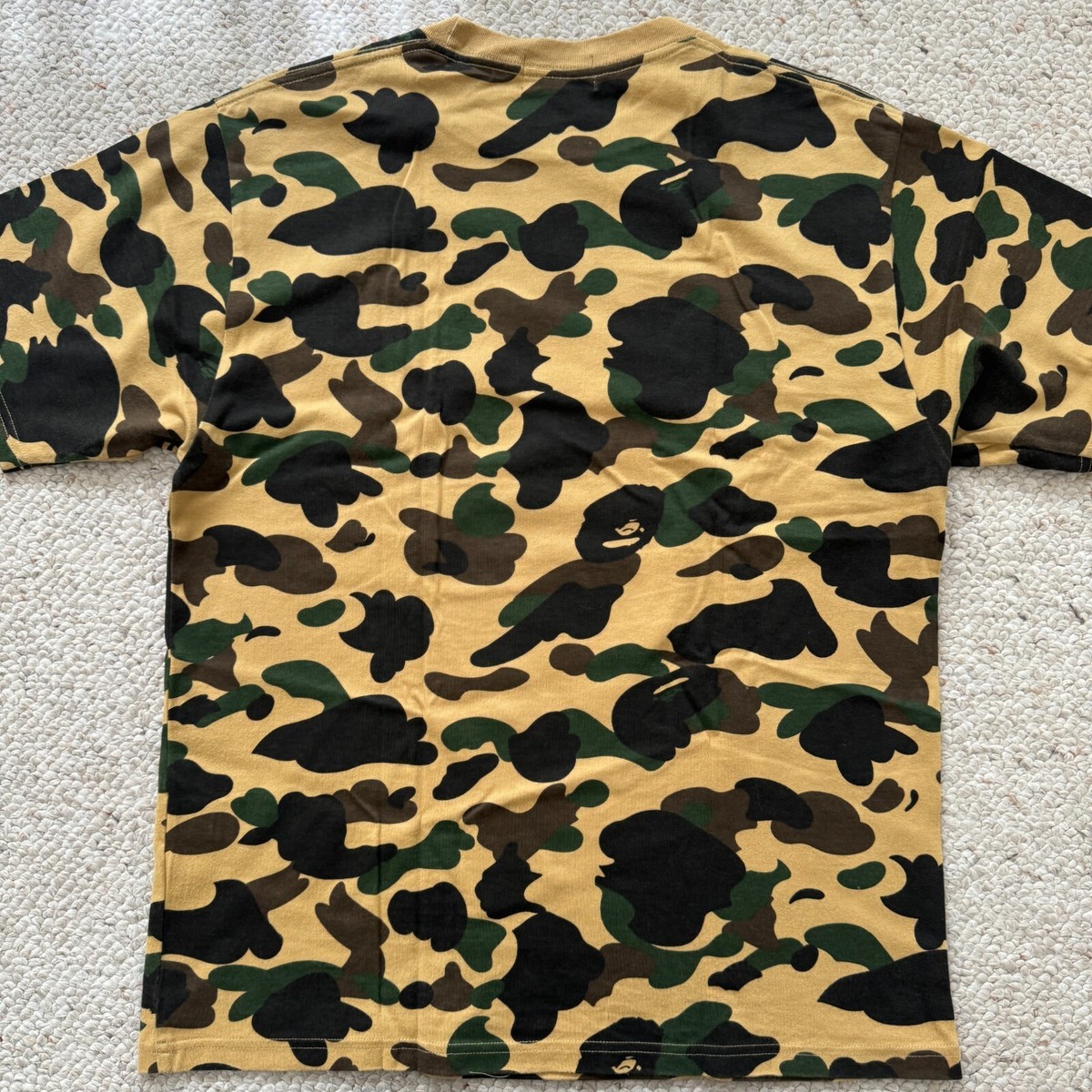 BAPE × stussy 30th Anniversary World Tour T-shirt 1st camo A