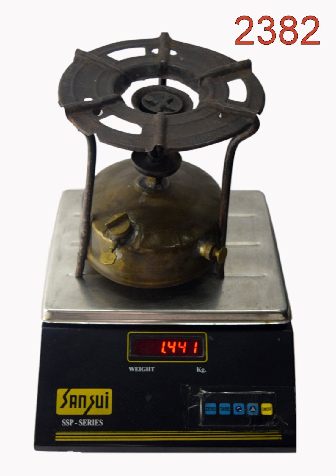 Single Burner Brass & Iron Original Plaza Brand Kerosene Pressure Stove G66-1256