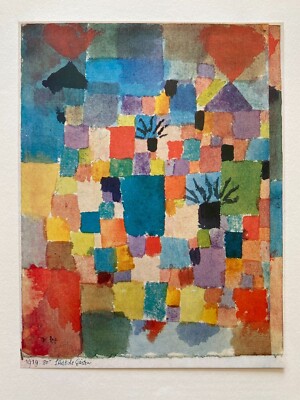 PAUL KLEE RARE 1967 1ST EDTN MODERNIST LITHOGRAPH PRINT 
