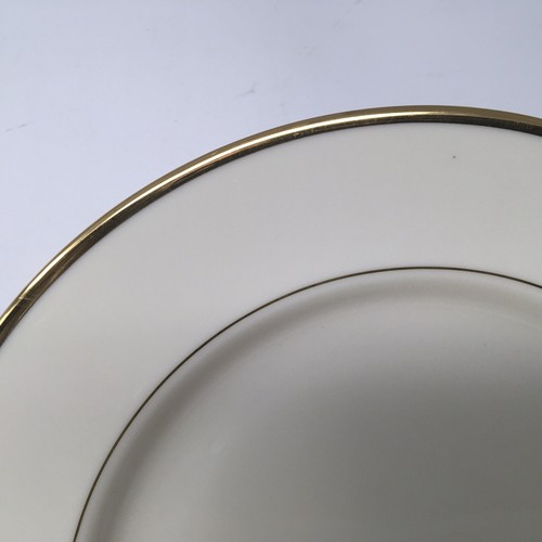 Lenox Mansfield 10 5/8” Dinner Plate Gold Trim Presidential Collection Lot of 2 - Picture 3 of 10