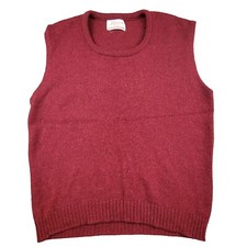 Vintage 1960s Jantzen Scotch Tumbler Maroon V-Neck Mens M Sweater Vest USA Made