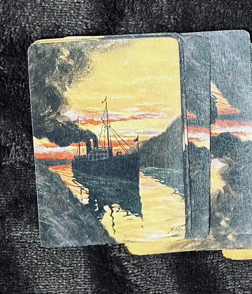 1923 Panama Souvenir Playing Cards Gold Edges Complete Deck eBay