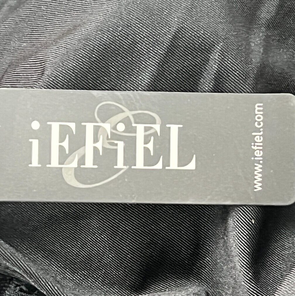 iEFiEL Black Lace Neckline Sleeveless Ballet Dance Leotard Girls Sz XXL (11-12)