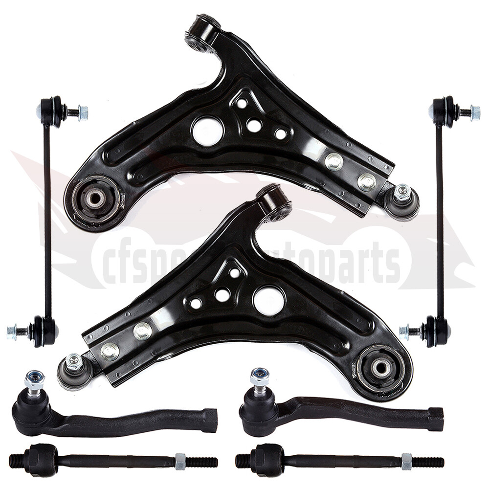 8X Front Suspension Control Arms Tie Rods Ball Joint For 2004-10 Chevrolet Aveo