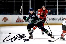 Conner Roulette Signed Auto 4x6 Photo Seattle Thunderbirds / Dallas Stars #3