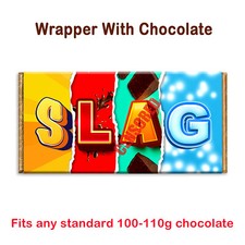 Sl*g Funny Rude Chocolate Bar Wrapper Novelty Gift Present Birthday Valentine
