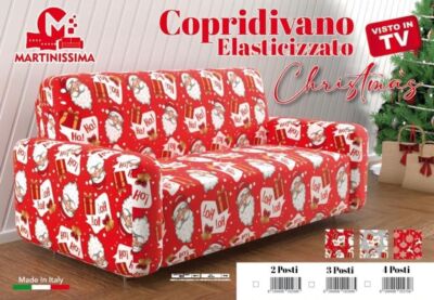 COPRIDIVANO SALVADIVANO natale o posti copri divano