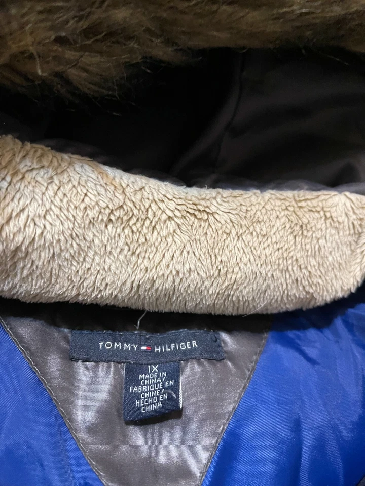 Tommy Hilfiger Damas Plumón Relleno Gris Puffer Parka Abrigo Chaqueta - Para Mujer 1X Foto 3 de 4