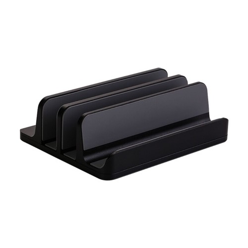 2 in 1 Vertical Laptop Stand 2 Slot Holder Dock Base for 0.55-1.65" Thick Laptop - Photo 11/11