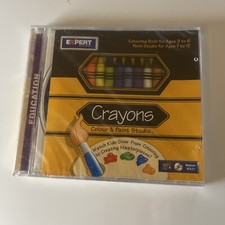 Crayons Colour Paint Studio PC CDROM 1998 New Sealed
