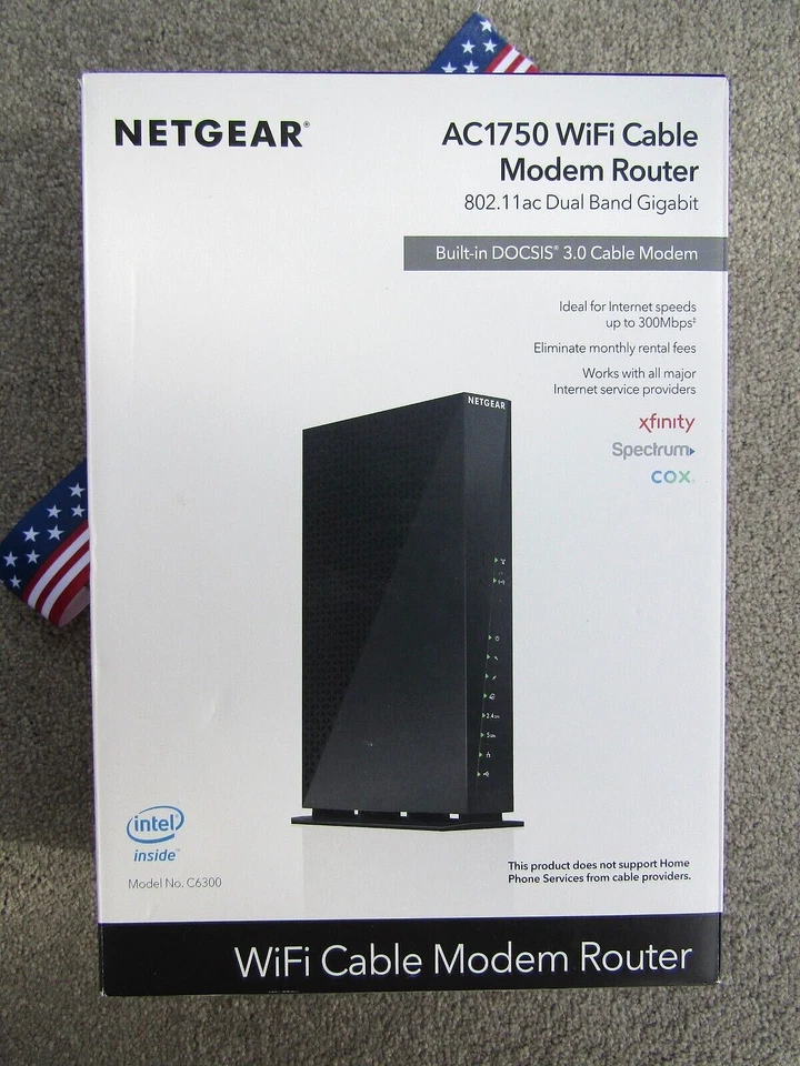 netgear ac1750 wifi cable modem router c6300 - Image 3 of 4