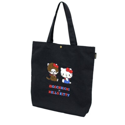 Monchichi x Hello Kitty Tote Bag Black sanrio Japan Limited NEW | eBay