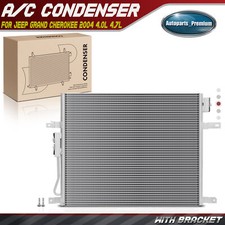 Ac Condenser Parallel Flow With Bracket For Jeep Grand Cherokee 2004 4.0l 4.7l