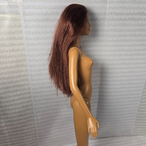 A20 ~ NUDE BARBIE DEEP AUBURN BROWN EYES FRUIT STYLE KAYLA LEA DOLL FOR OOAK - Picture 7 of 8