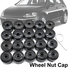 20 X Car Wheel Lug Nut Covers Caps For Vw Golf Jetta Passat Tiguan Beetle Cc Eos