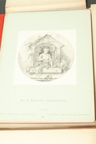 Altes Buch Hendschel´s Skizzenbuch Künstlermappe Skizzen 20 Zeichnungen Album - Picture 6 of 24