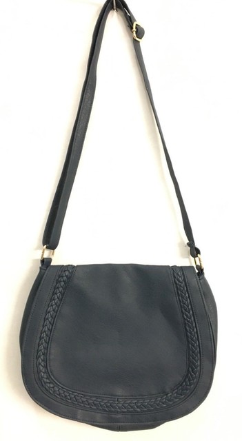 navy blue saddle bag