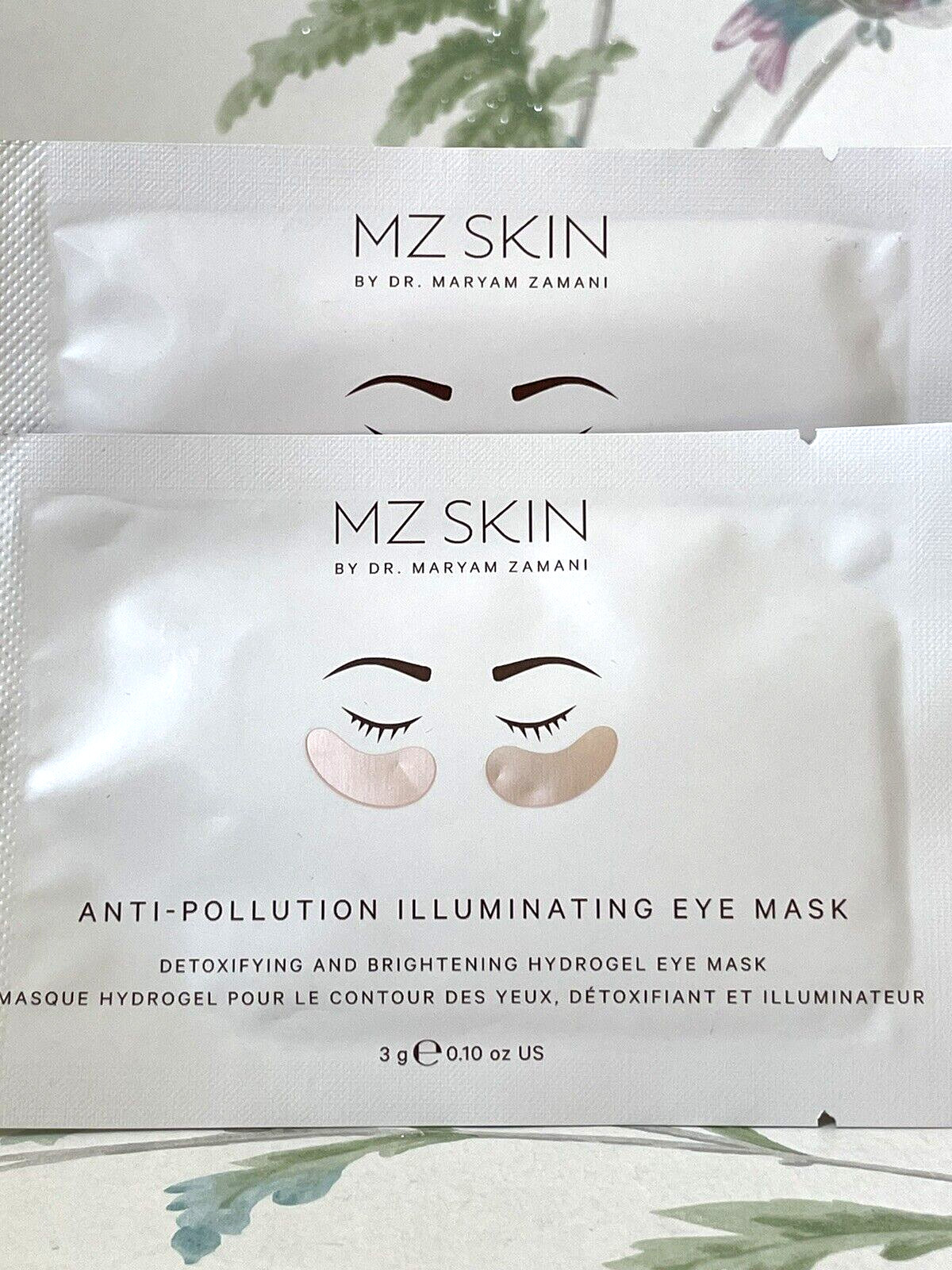 MZ Skin Anti Pollution Illuminating Hydrogel Eye Mask x 2 Brightening RRP £44.00