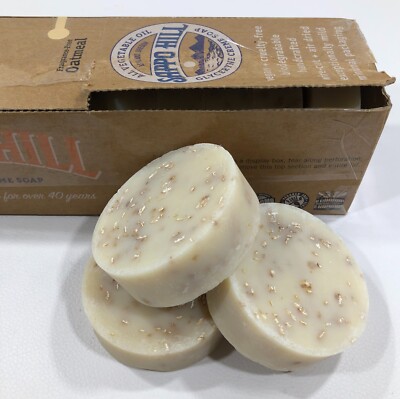 SAPPO HILL Oatmeal Glyceryne Creme Soap 11 Bars Vegan Natural Fragrance-Free NOB