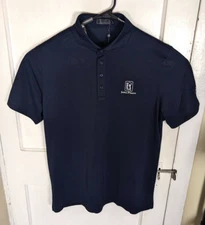 NEW G/Fore Twilight Navy Golf Polo Poly Stretch XL Jasna Polana Course Defects