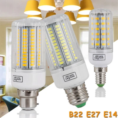 RANPO LED Corn Light Bulb B22 E14 E27 Screw Base Ultra Bright White Lamp 25W-150W 220V