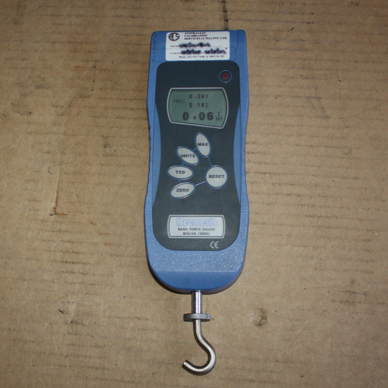 Mecmesin Basic Force Gauge 1000N Torque Test Tester BFGHS eBay