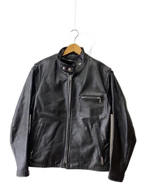 Schott Single Riders Chaqueta 40 Cuero Negro 641 - Imagen 1 de 4