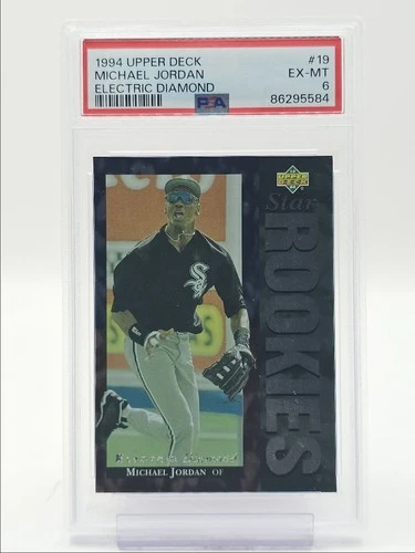 MICHAEL JORDAN 1994 UPPER DECK STAR ROOKIES ELECTRIC DIAMOND RC PSA 6 Q4101