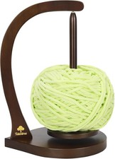 Yarn Ball Holder for Crocheting and Knitting Wooden Yarn Holder Spinner with ...