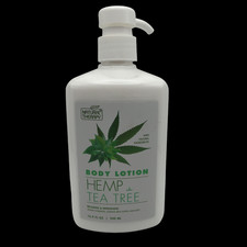 Natural Therapy Hemp Tea Tree Body Lotion 16.9 oz Hydrating Nourishing Soft Skin