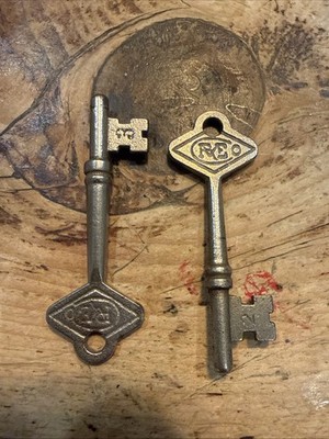 A Set Of Two Russell Erwin Skeleton keys #2 & #3 (REO, R&E)
