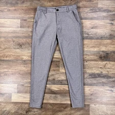 YoungLA Pants Mens 30x30 Gray Tapered Knit Athleisure Sweatpants Chino