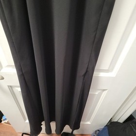 VTG Niki by Niki Livas Black Loop Strap Back Maxi Dress Size 12 90s y2k USA made