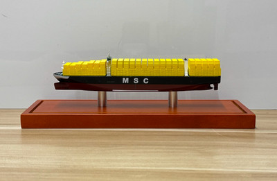MSC container ship model ocean going cruise ship model 20cm