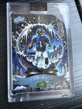2025 Wild Card SPLAT Cam Ward Snow Globe Estuche Hit Rookie Color True Match