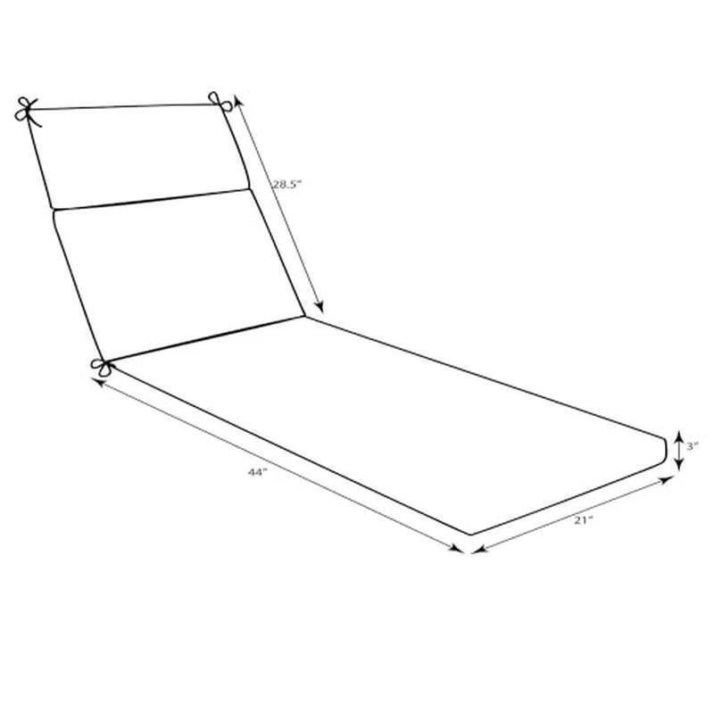 Cojín chaise salón chaise trasero dividido a rayas florales fibra de felpa resistente a la decoloración 1 unidad Foto 2 de 2
