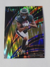 2025 Panini Select - Club Level DeVonta Smith #290 Red & Blue Shock Prizm