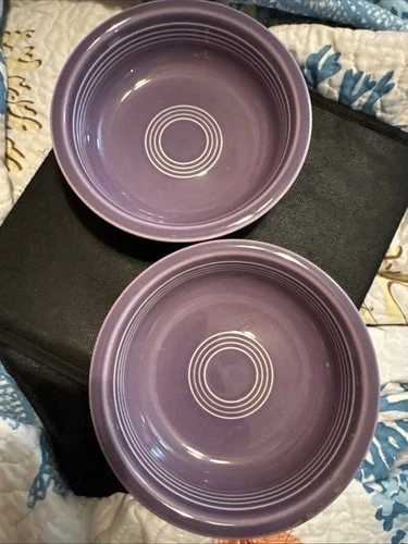 Set Of 19 OZ. MEDIUM CEREAL SOUP BOWL lilac purple 6 7/8" FIESTA