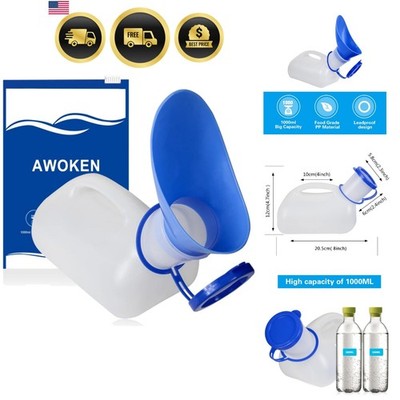 Unisex Urinal, Portable Toilet Urinal for Men and Women, Pee Bottle with a Se...