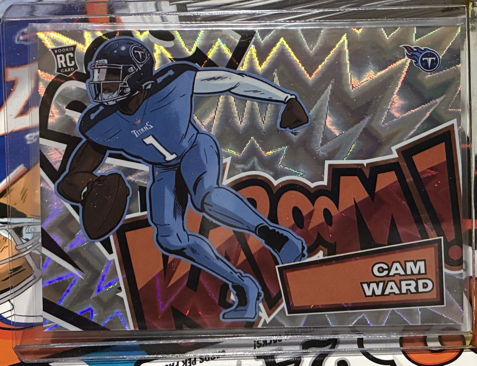 2025 Panini Absolute - Kaboom! Horizontal Cameron Ward #31 (RC) Titans NFL